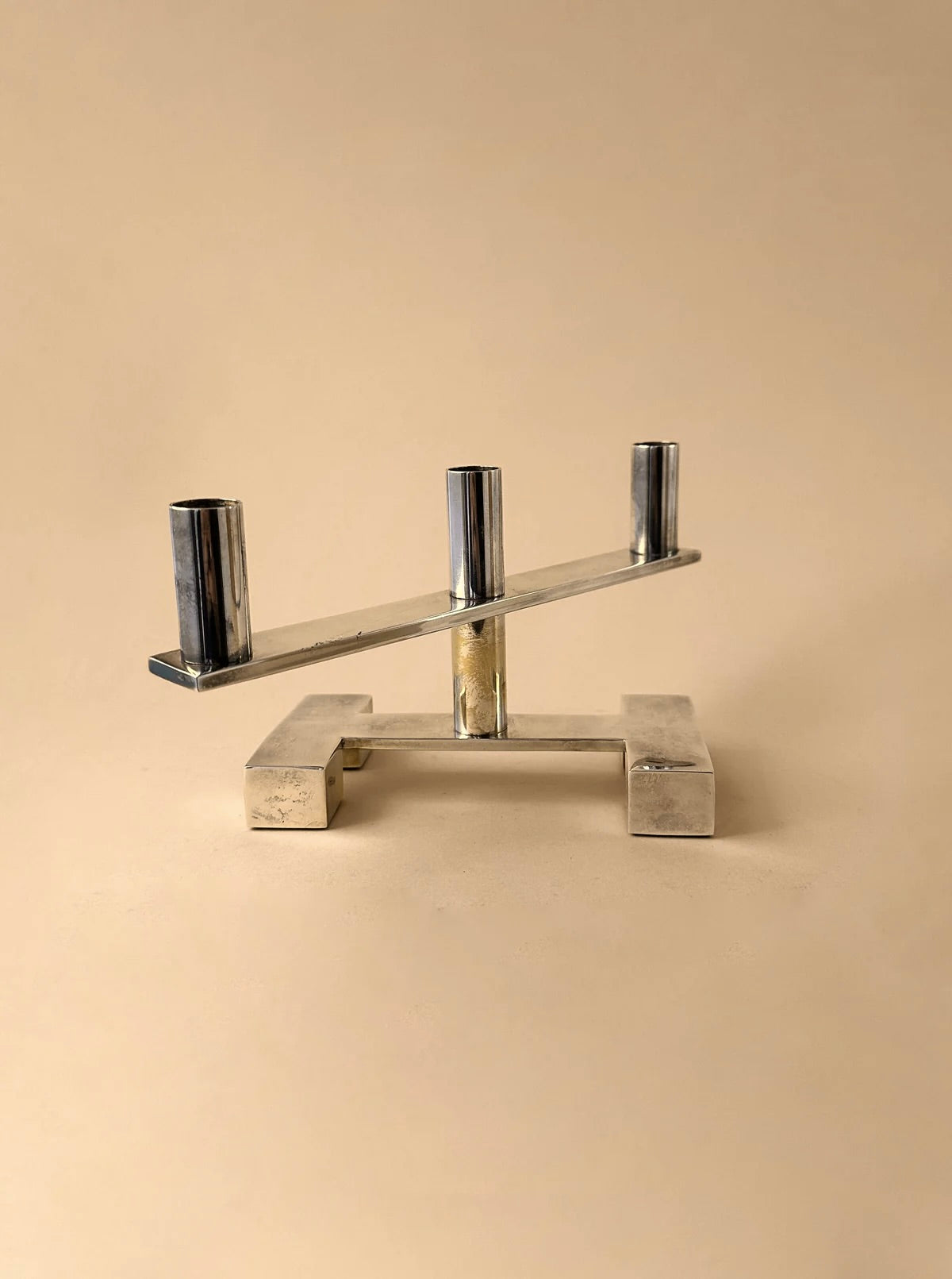 Silver-Plated 3-Arm Candle Holder - Image 2