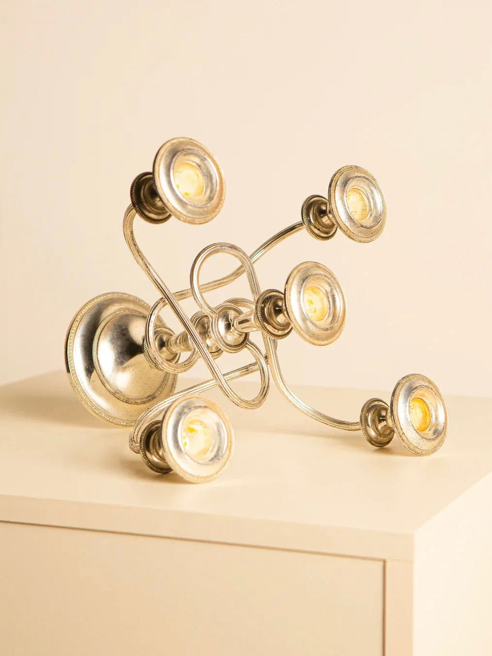 1960s Italian Multi-Candle Candlestick - Image 2