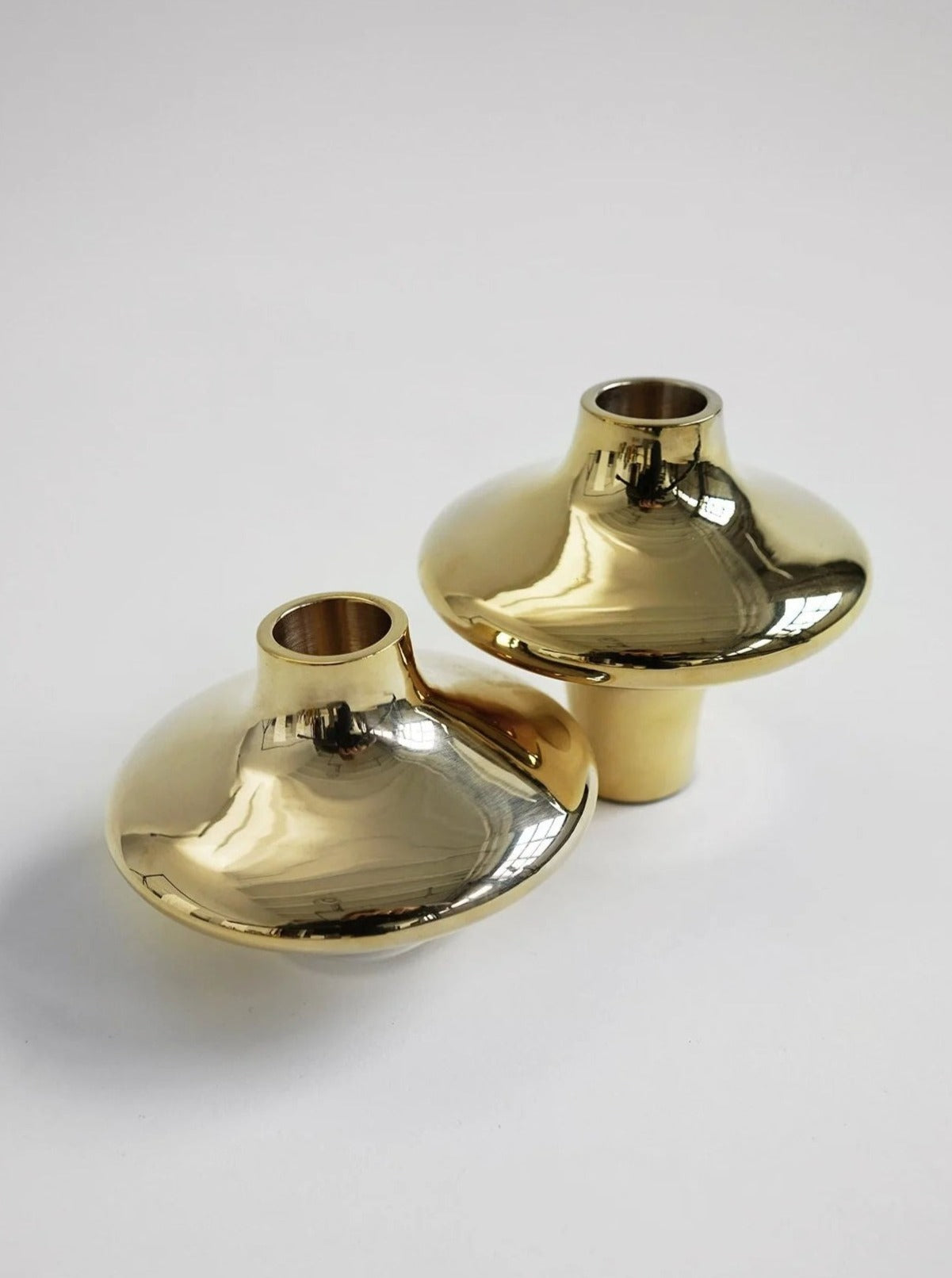 Large Gold Double Silhouette Candle Holder - Image 3