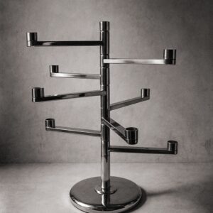 Large Silver-Plated 8-Arm Candelabra