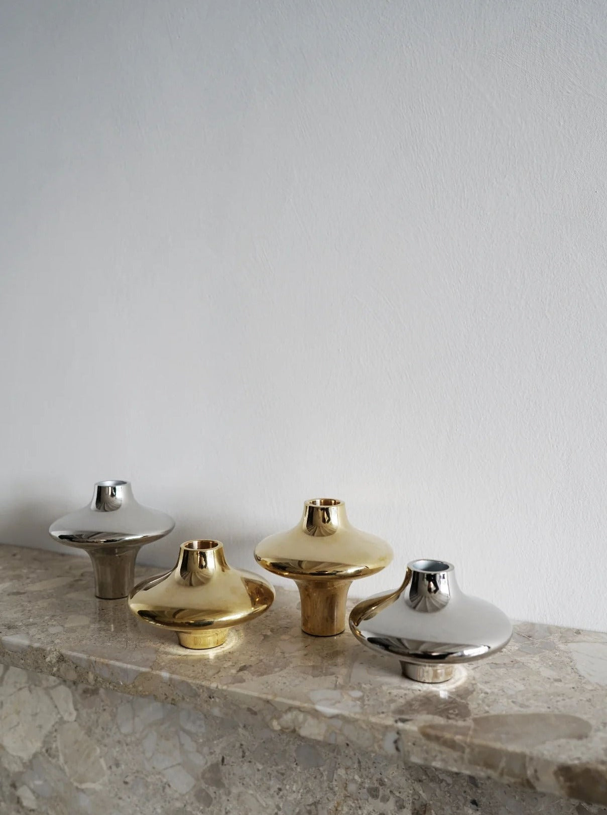 Large Gold Double Silhouette Candle Holder - Image 2