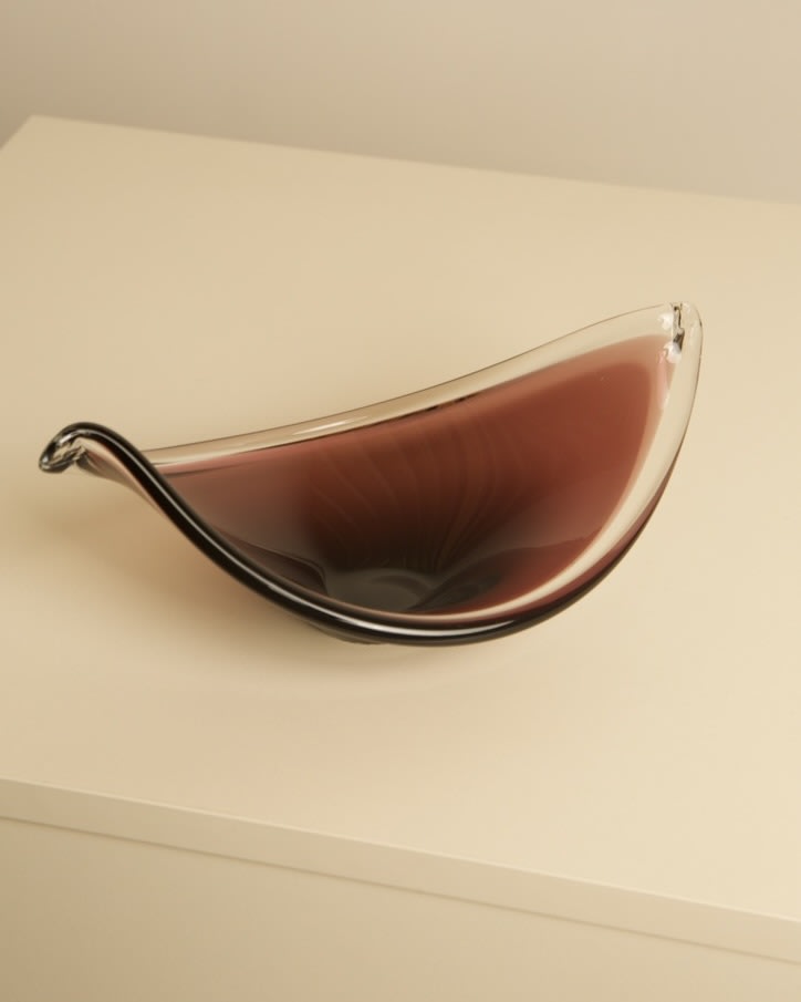 Purple Murano Glass Leaf Catchall - Image 3