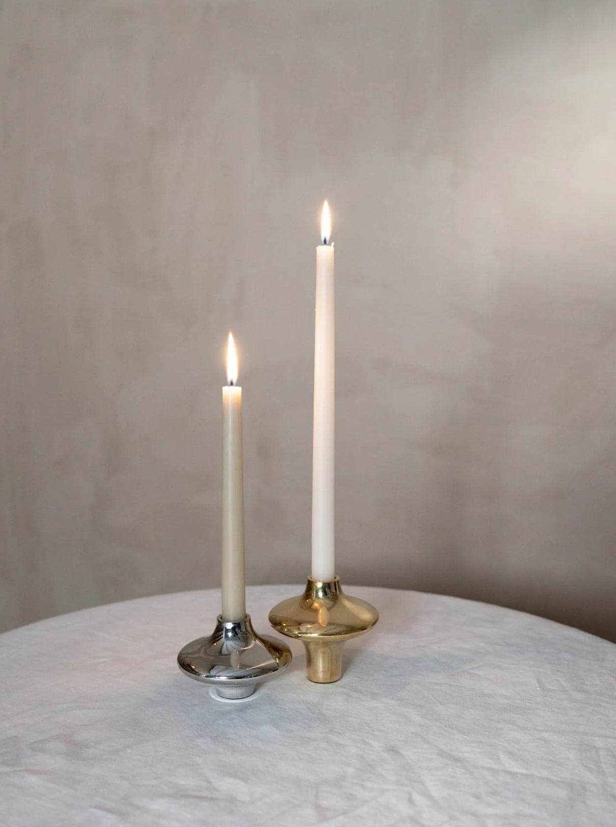 Large Gold Double Silhouette Candle Holder - Image 4