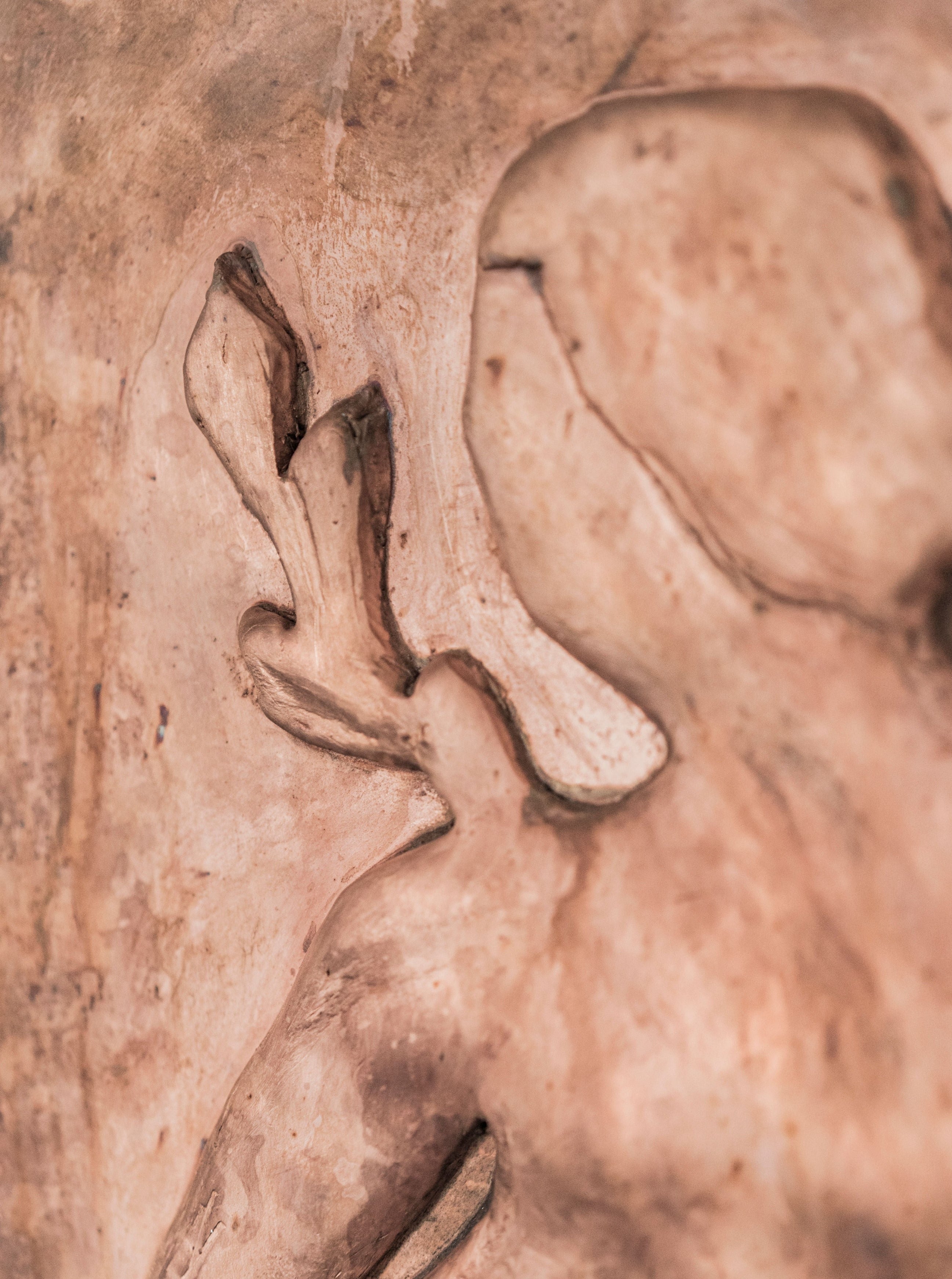 Copper Female Wall Sculpture - Image 3