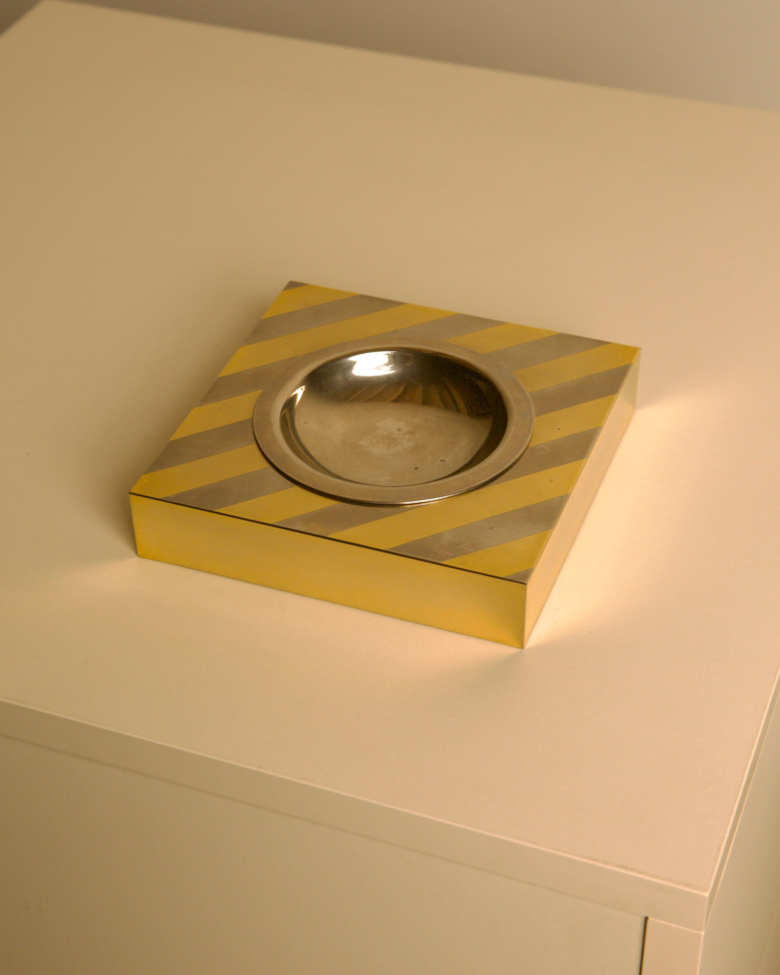 1970s Silver-Plated Metal Catchall