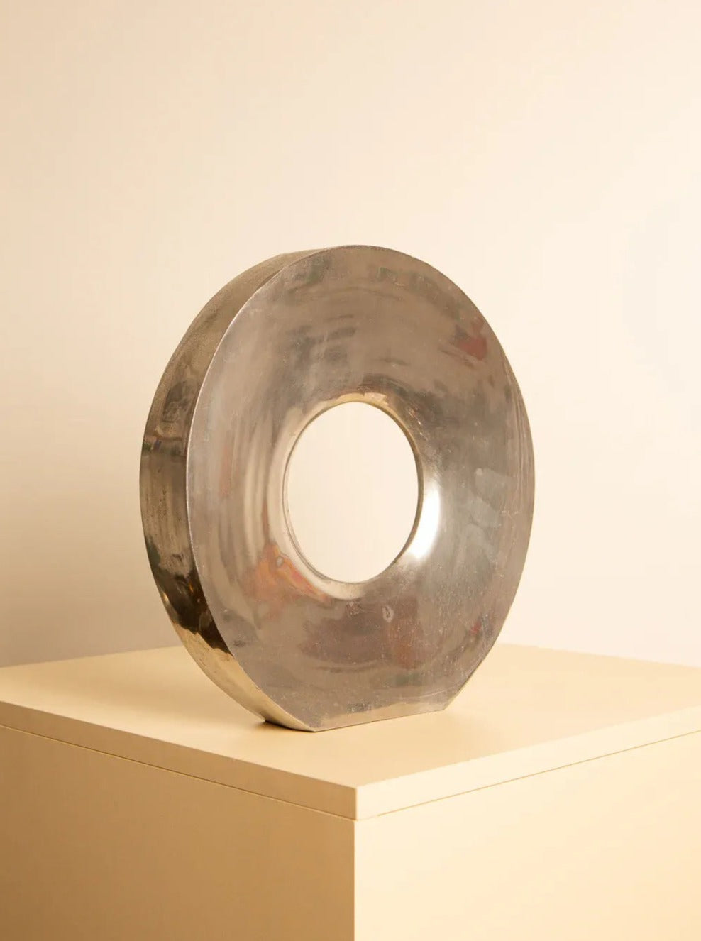 1980s Aluminum Donut Vase