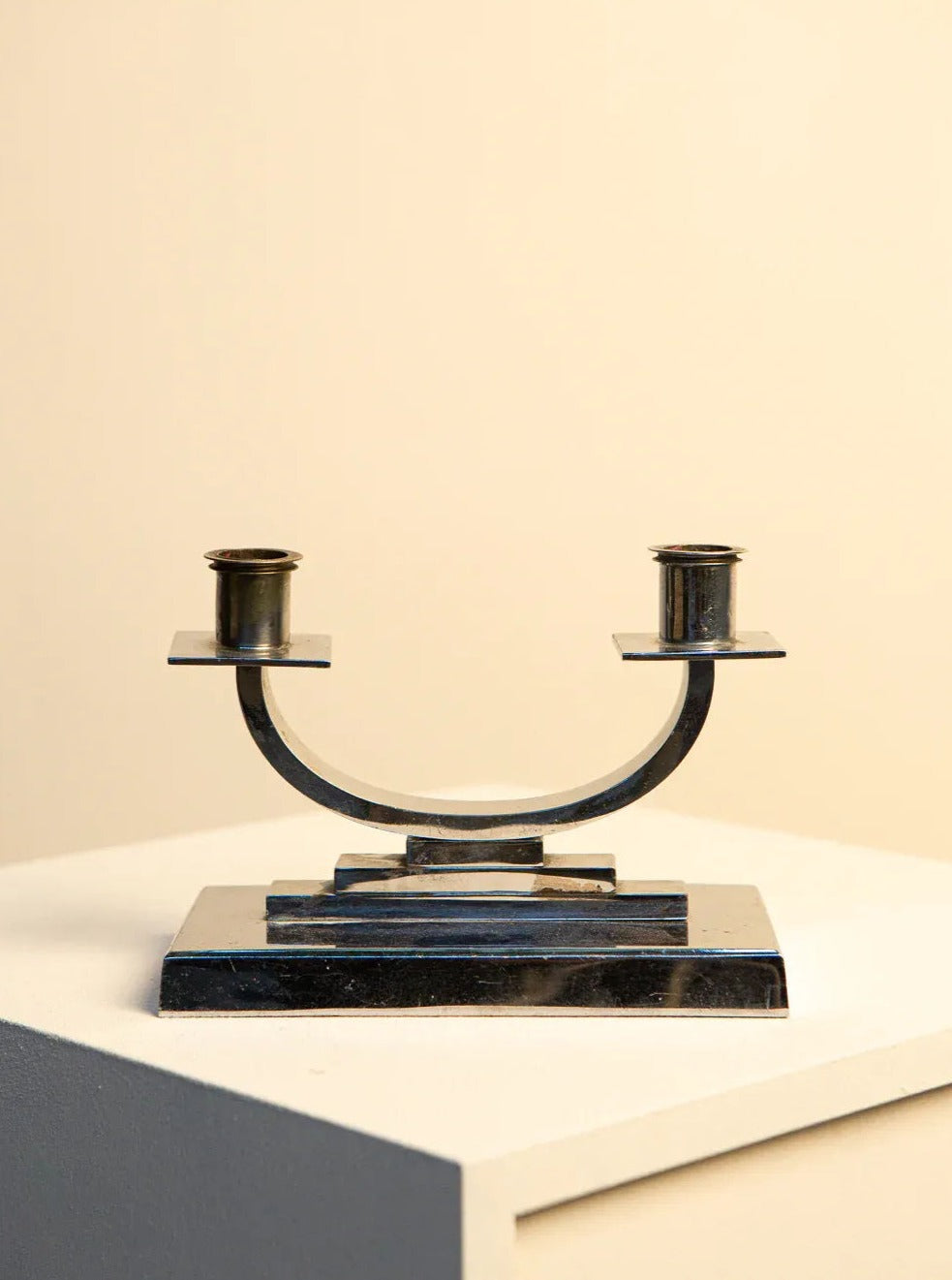 U-Shaped Italian Metal Candle Holder - Image 2