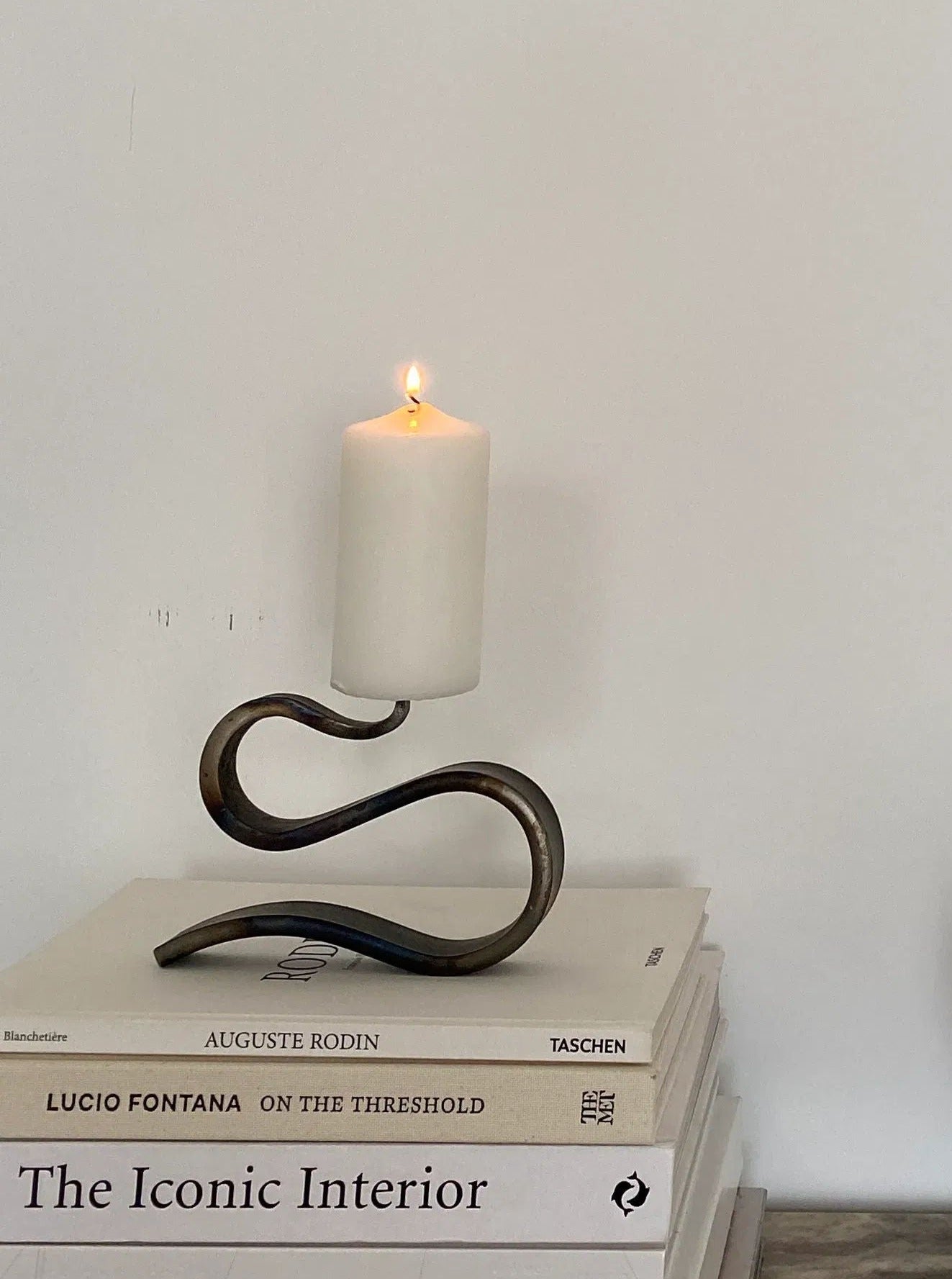 Low Profile Metal Candle Holder