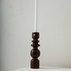 Large Wenge Wood Candle Holder