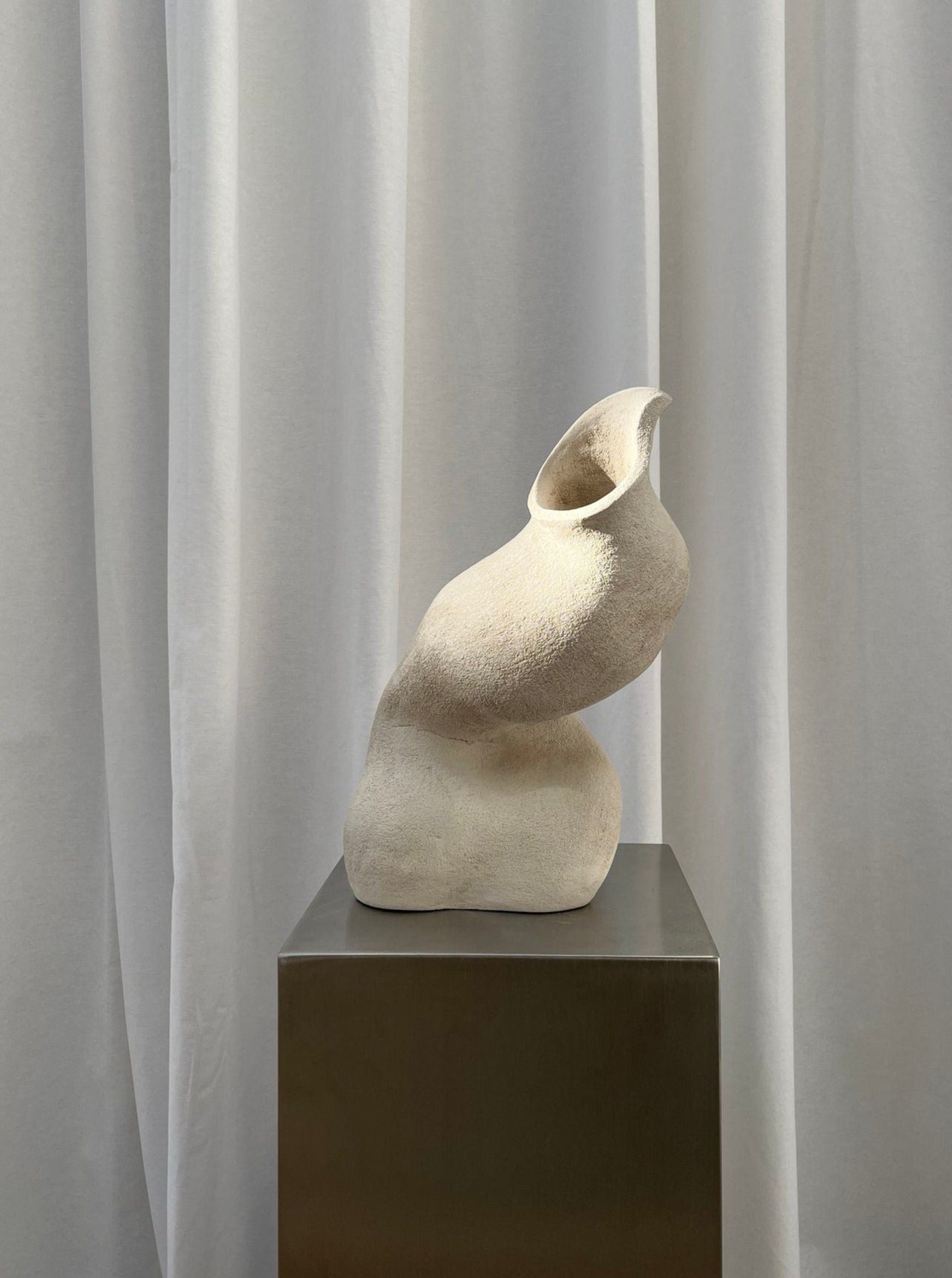 Handmade Stoneware Seashell Sculpture - Image 2