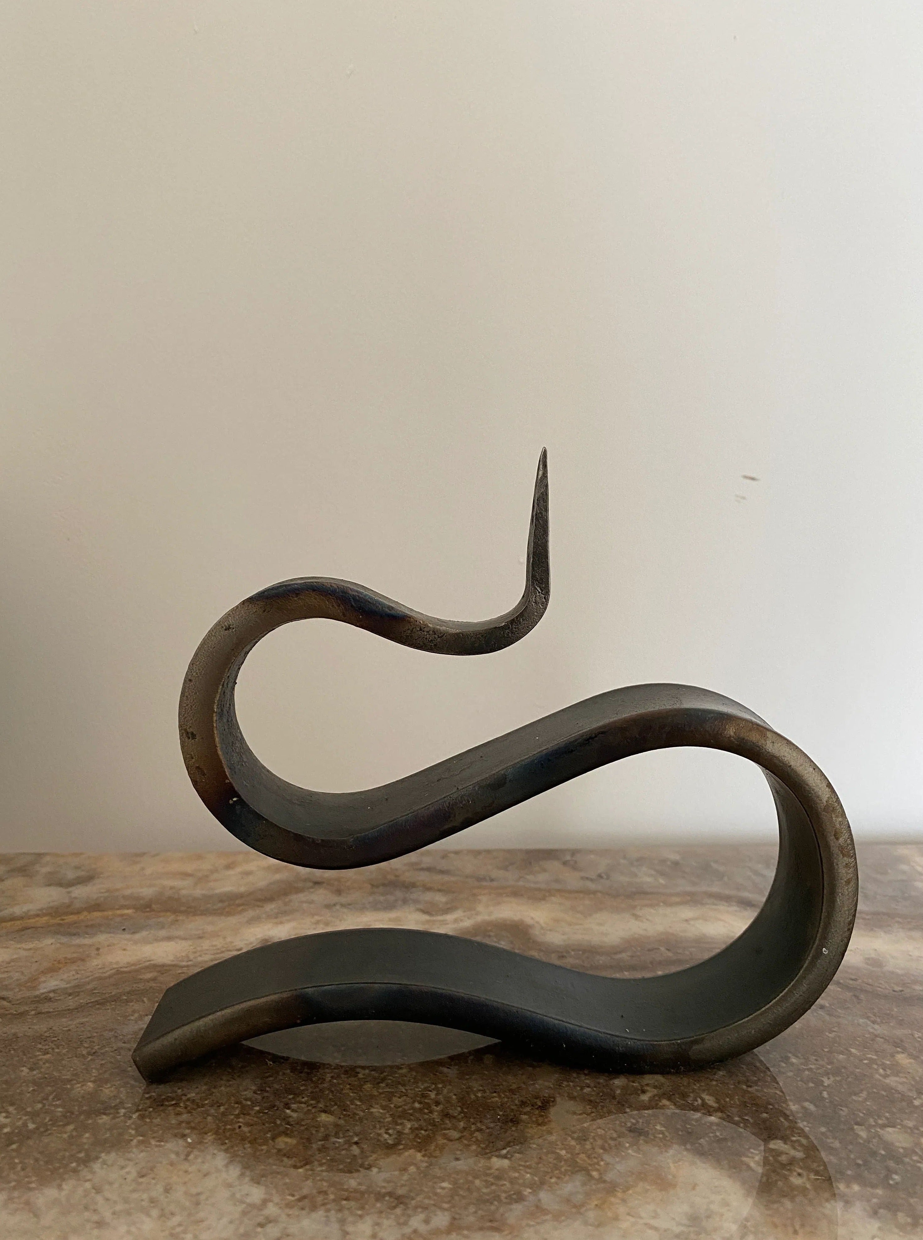 Low Profile Metal Candle Holder - Image 2