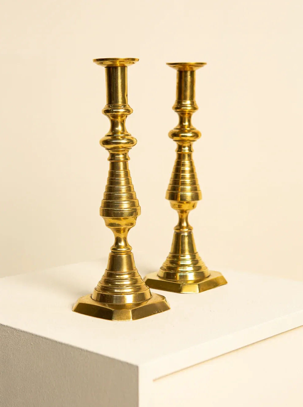 Pair of Vintage Brass Candlesticks