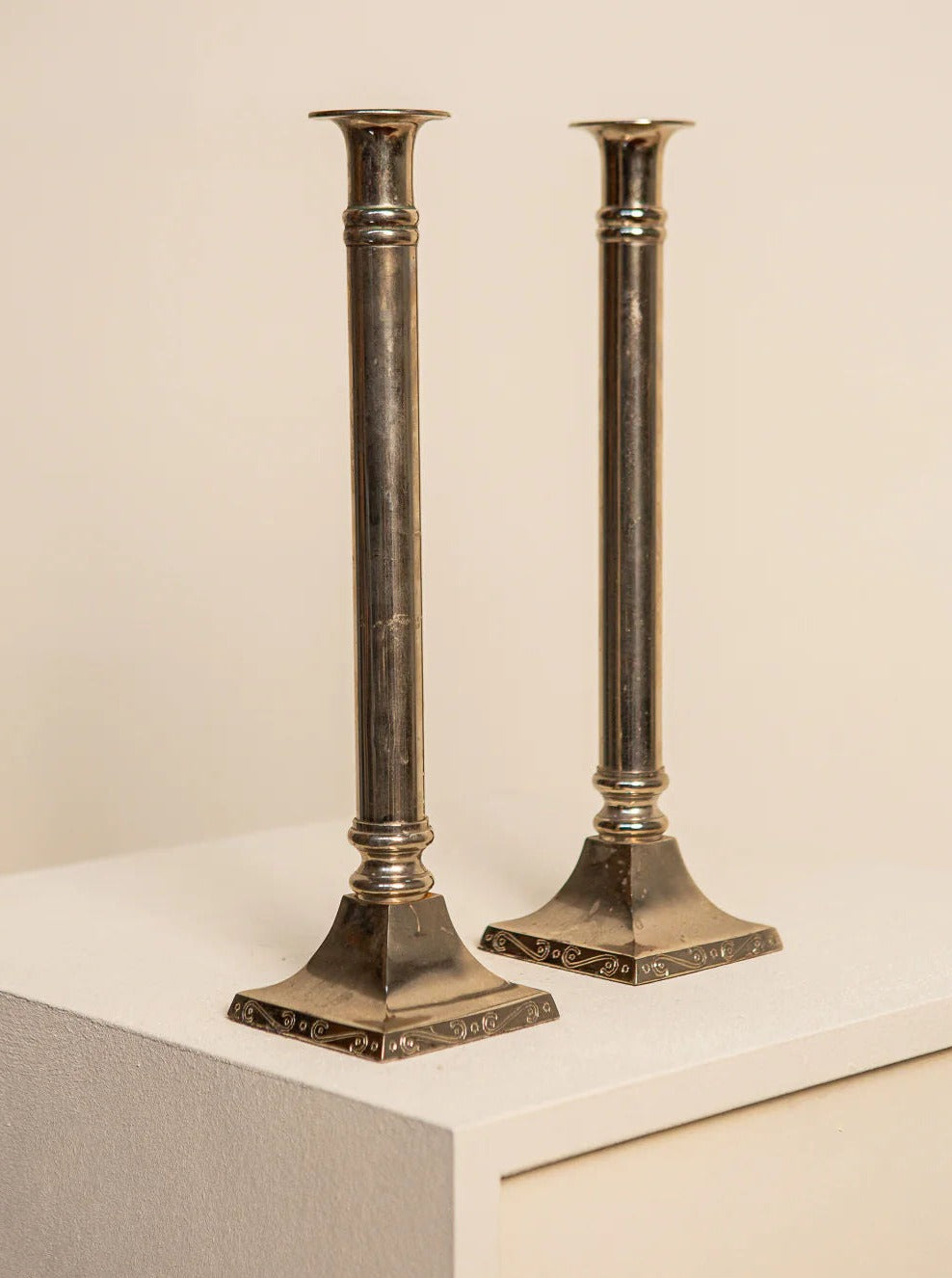 Vintage Metal Candle Holders