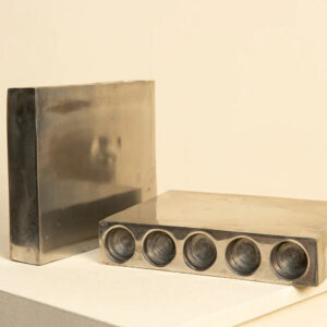 Pair of Modernist Five-Tube Vases