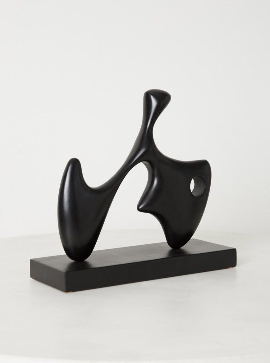 Hand-Carved Wood Sculpture - Image 2