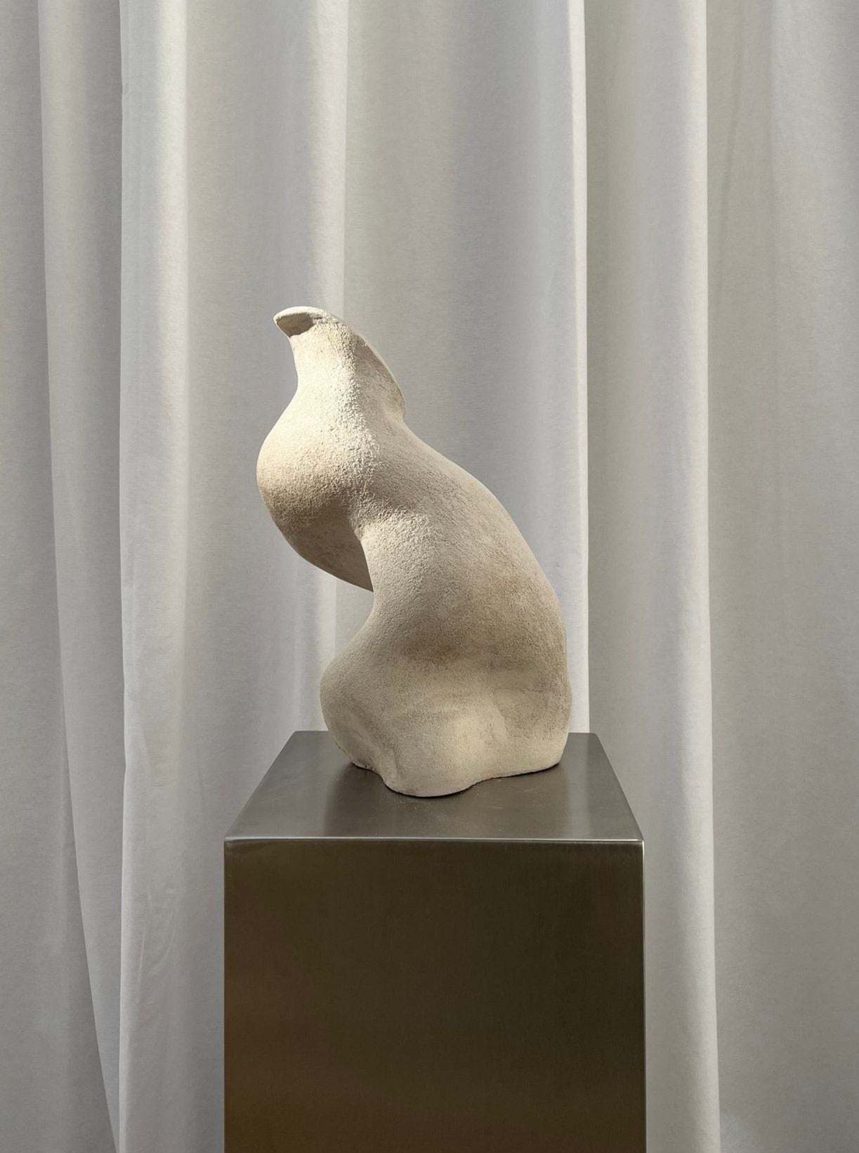Handmade Stoneware Seashell Sculpture - Image 3