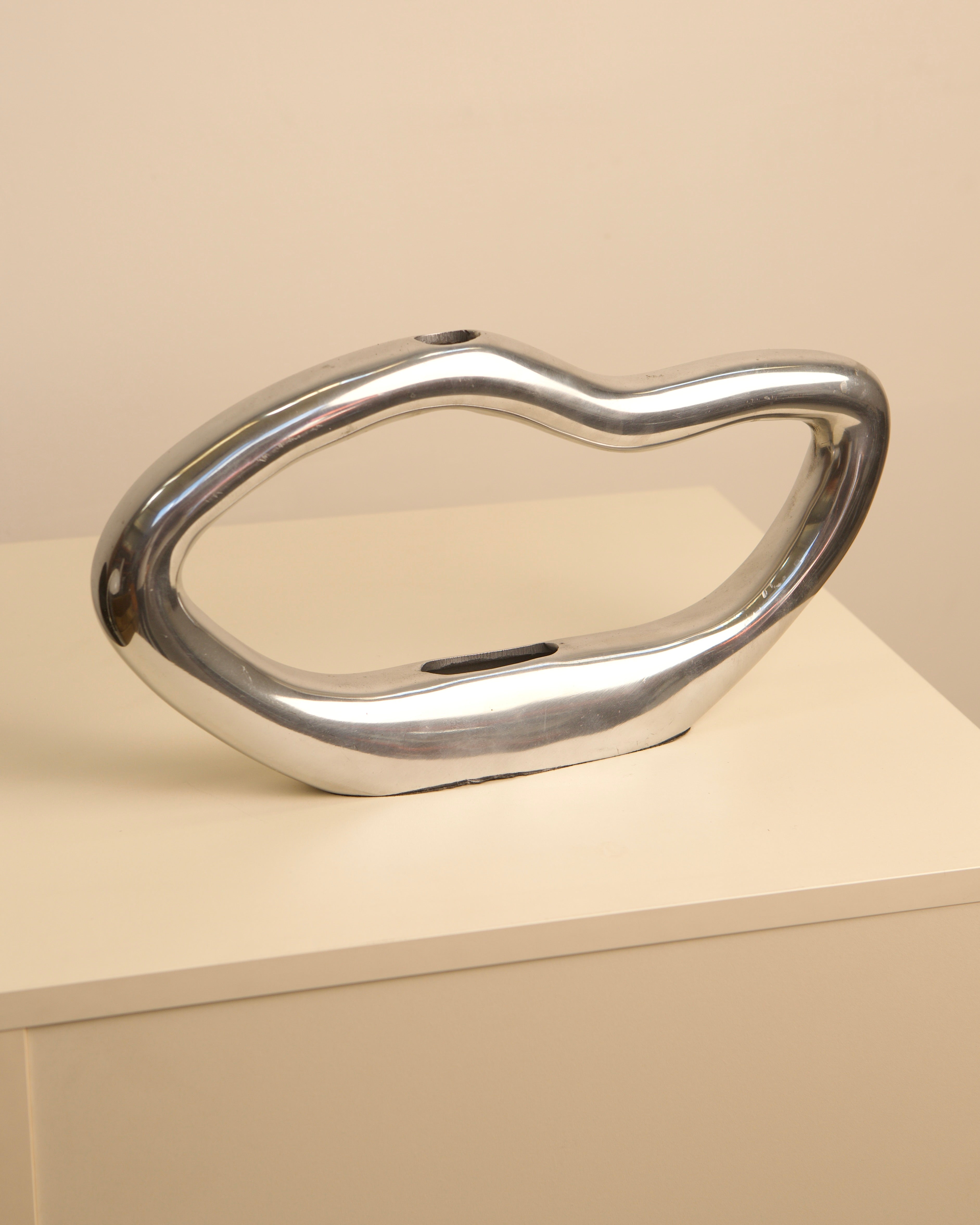1980s Sculptural Wave Vase