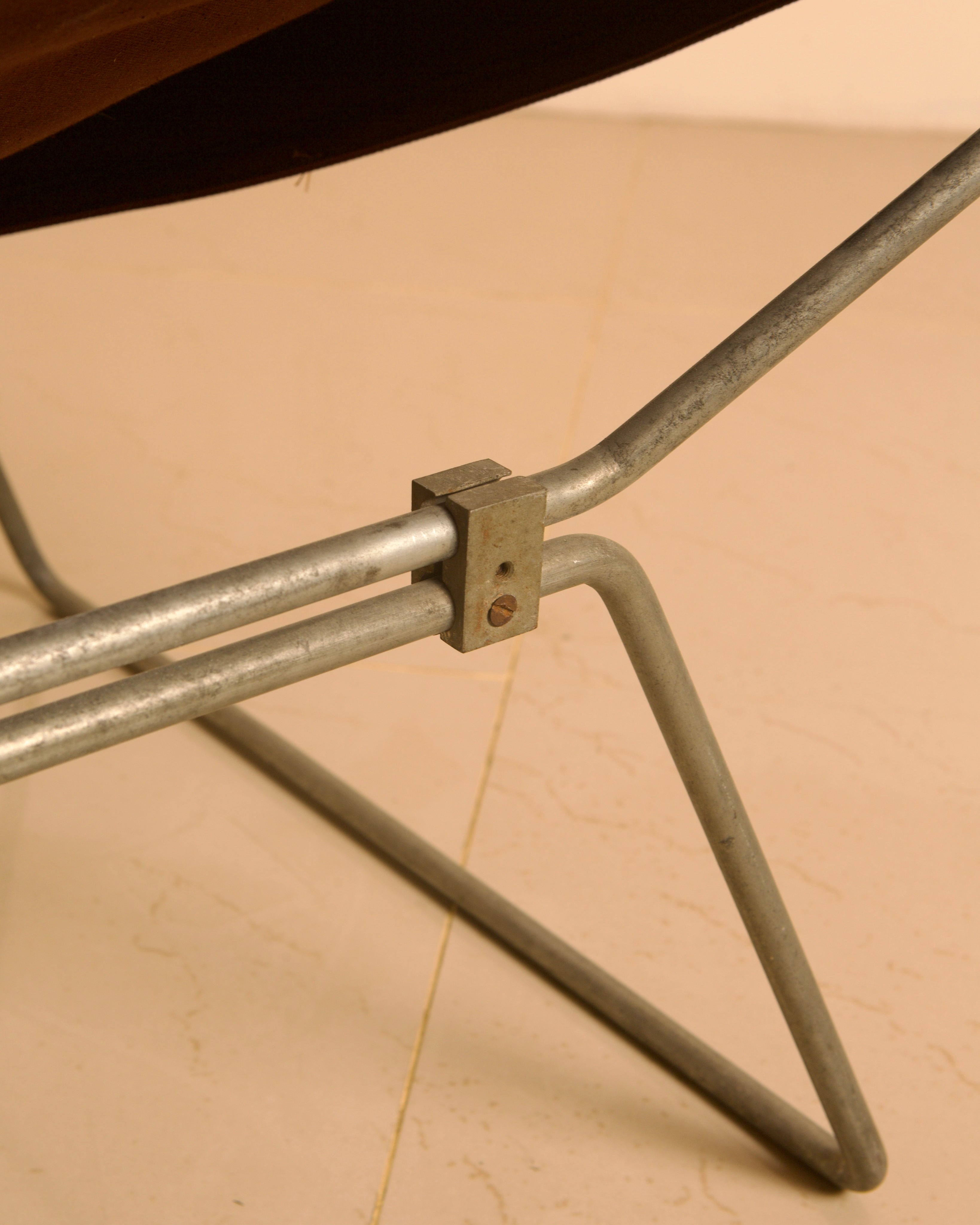 Low Canvas Lounge Armchair - Image 3